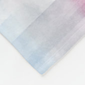 Couverture Polaire Roses Bleus Rayés Chic (Coin)