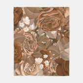 Couverture Polaire Roses d'aquarelle 37 (Devant)