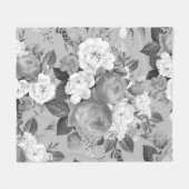 Couverture Polaire Roses d'aquarelle 9 (Devant (Horizontal))