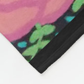 Couverture Polaire Roses de choux roses (Coin)