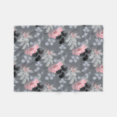 Couverture Polaire Roses doucement roses (Devant (Horizontal))