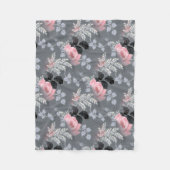 Couverture Polaire Roses doucement roses (Devant)