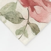 Couverture Polaire Roses Fleurs Roses (Coin)