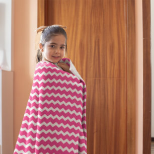 Couverture Polaire Roses indien Chevron