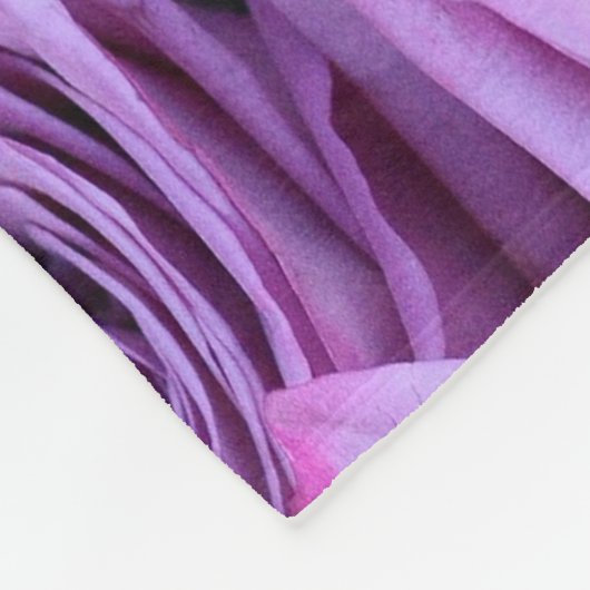 Couverture Polaire Roses lilas (Coin)
