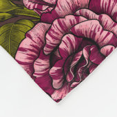 Couverture Polaire Roses pour vous (Coin)