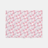 Couverture Polaire Roses roses (Devant (Horizontal))