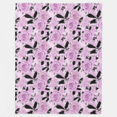 Couverture Polaire Roses roses (Devant)