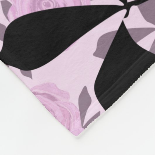 Couverture Polaire Roses roses (Coin)