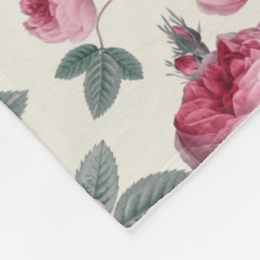 Couverture Polaire Roses roses (Coin)