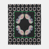 Couverture Polaire Roses roses rose Pair Abstrait (Devant)