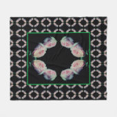 Couverture Polaire Roses roses rose Pair Abstrait (Devant (Horizontal))