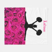 Couverture Polaire Roses roses roses (Devant (Horizontal))