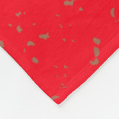 Couverture Polaire Roses roses roses roses or Rose monogrammes sur ro (Coin)