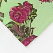 Couverture Polaire Roses roses victoriennes (Coin)