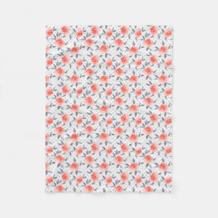 Couverture Polaire Roses rouges