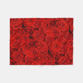 Couverture Polaire Roses rouges (Devant (Horizontal))