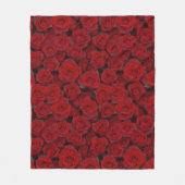 Couverture Polaire Roses rouges brillantes (Devant)