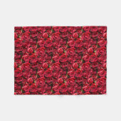 Couverture Polaire Roses rouges de Saint-Valentin (Devant (Horizontal))