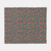 Couverture Polaire Roses rouges et fuchsia parfaites de style gothiqu (Devant (Horizontal))