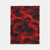 Couverture Polaire Roses rouges foncées Pour vous (Devant)