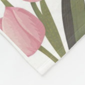 Couverture Polaire Roses, tulipes et lys (Coin)