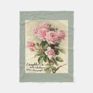 Couverture Polaire Roses victoriens roses chics minables