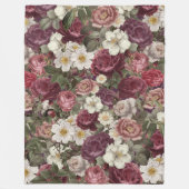 Couverture Polaire Roses vintages (Devant)
