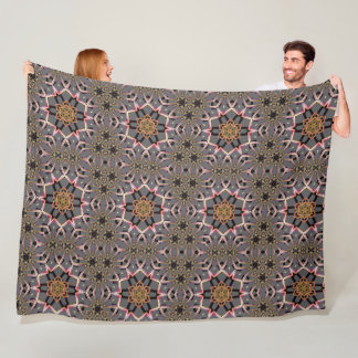 Couverture Polaire Rosette Dorée