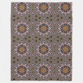 Couverture Polaire Rosette Dorée (Devant)