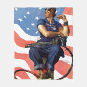 Couverture Polaire Rosie la riveteuse (Devant)