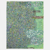 Couverture Polaire Rosiers Sous Les Arbres, Gustav Klimt (Devant)