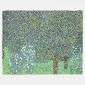 Couverture Polaire Rosiers Sous Les Arbres, Gustav Klimt (Devant (Horizontal))