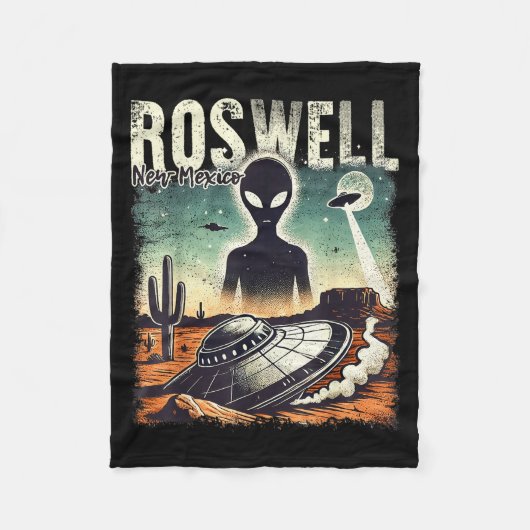 Couverture Polaire Roswell New Mexico 1947 Alien Abduction Ufo Crash (Devant)