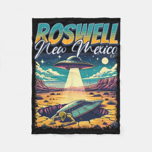 Couverture Polaire Roswell New Mexico 1947 Alien Abduction Ufo Crash (Devant)