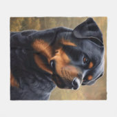 Couverture Polaire Rottweiler (Devant (Horizontal))