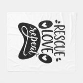 Couverture Polaire Rottweiler (Devant (Horizontal))