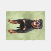 Couverture Polaire Rottweiler - art numérique de Metzgerhund (Devant (Horizontal))