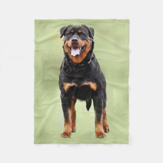 Couverture Polaire Rottweiler - art numérique de Metzgerhund (Devant)