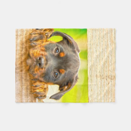 Couverture Polaire Rottweiler Chien Chien Chien Chien Eau Couleur Hui (Devant (Horizontal))