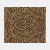 Couverture Polaire Rouages vintages industriels de Steampunk (Devant (Horizontal))