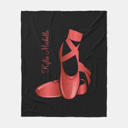Couverture Polaire Rouby Red Ballet Chaussures avec nom Danse (Devant)