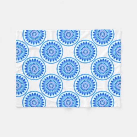 Couverture Polaire Roue à eau bleue (Devant (Horizontal))