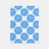 Couverture Polaire Roue à eau bleue (Devant)