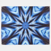 Couverture Polaire Roue cosmique de chaman indigène (Devant (Horizontal))