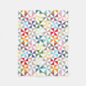 Couverture Polaire Roue géométrique colorée (Devant)