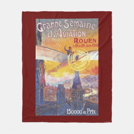 Couverture Polaire Rouen, France - pilote et avion (Devant)