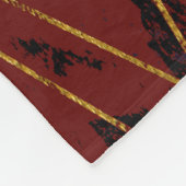 Couverture Polaire Rouge Abstrait #940 (Coin)