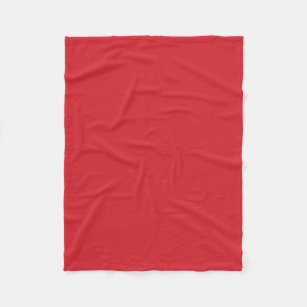 Couverture Polaire rouge Amaranthe (couleur solide) 
