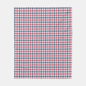 Couverture Polaire Rouge blanc bleu plaid (Devant)